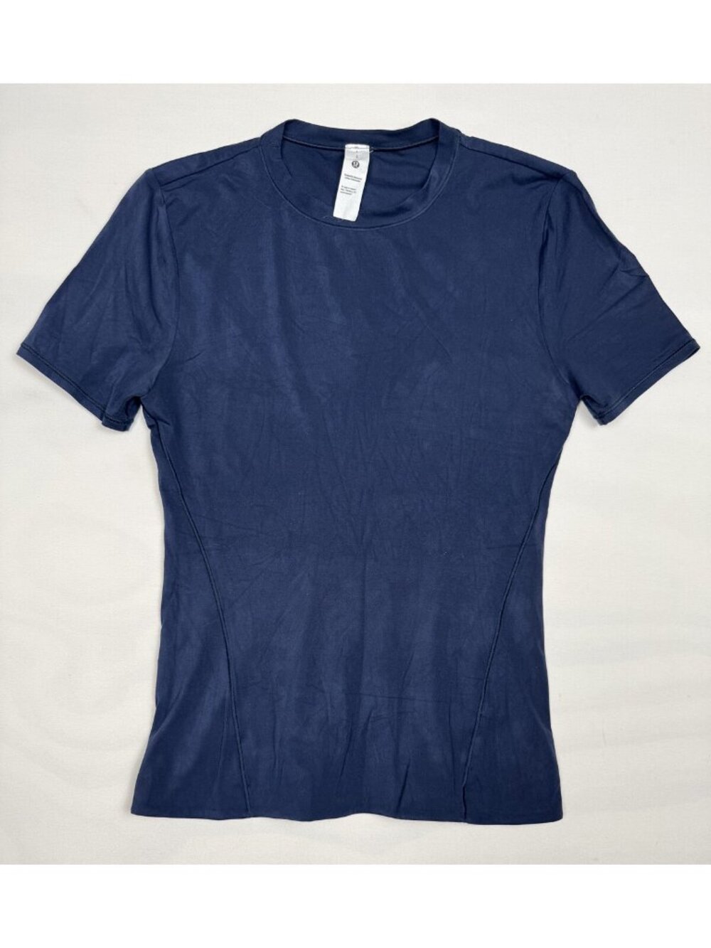 Lululemon Wundermost Nulu Crew Short Sleeve Tee Navy Size S